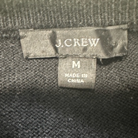 J. Crew cotton cashmere sweater Women’s size medium black - Picture 7 of 8